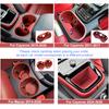For Porsche Cayenne Macan Car Cup Holder Silicone Center Console Bottle Holder Insert Anti Slip Drink Organizer Auto Accessories