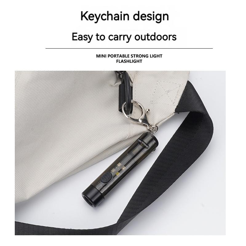LED Mini Taschenlampe Tragbare Schlüssel Taschenlampe Camplight Outdoor Wasserdicht Ultraleicht Angeln Wandern Notfall Pfeife Schlüsselbund Lampe