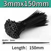 100-1000pcs Self-locking Plastic Nylon Tie Black Cable Tie Fastening Ringcable Tie Zip Wraps Strap Nylon Cable Ties Set