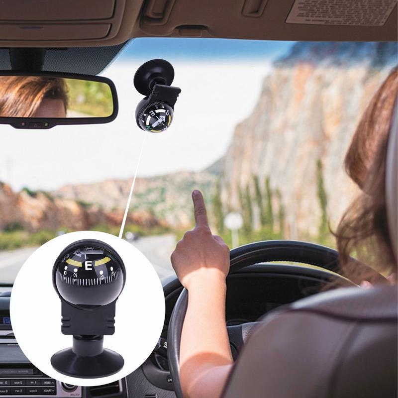 Automotive Compass Car Dashboard Compass Ball Adjustable High Precision Navigation Hiking Direction Pointing Guide Ball For Ship