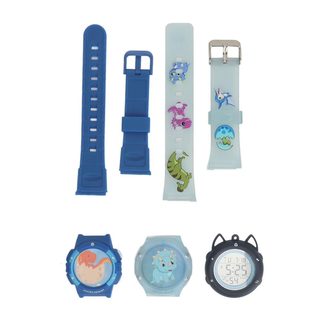 Kids Digital Watch 60mah with Replacement Watch Band Case NFC Alarm Clock Functions Kids Waterproof Watch for Boys Gift