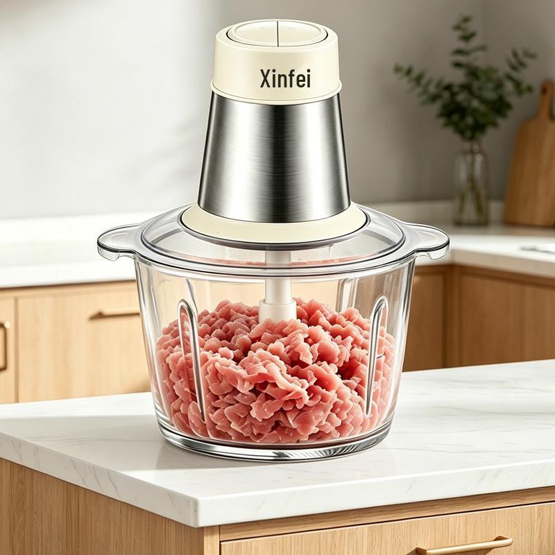 Xinfei Stainless Steel Multi-Function Electric Meat and Vegetable Grinder for Home and Commercial Use