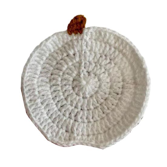 

Handmade Crochet Flower Coaster Heat-Resistant Cup Mat for Mugs Glasses Soft Non-Slip Absorbent Table Protector Mat Cute Kitchen Desk O