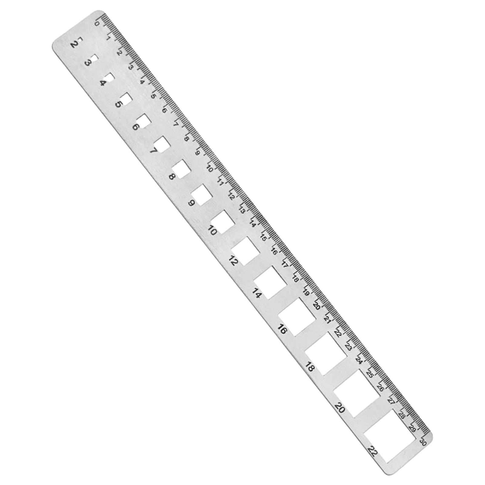 

Precision Stainless Steel Ruler With Round Square Holes For Accurate Engineering Measurements 0.5mm Error Resistance B