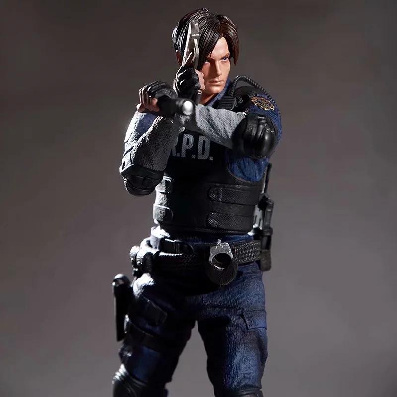 32cm Limited Edition 1/6 Scale Leon Rpd Uniform Action Figure Boxed Collectible Model Desktop Ornament Designed For Activity Fans