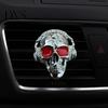 Personalized Car Accessories for Enthusiasts Skull Vent Clips, Metal Head Air Shaped Perfume Clip Freshener Charm, Halloween Auto Interior Accessory