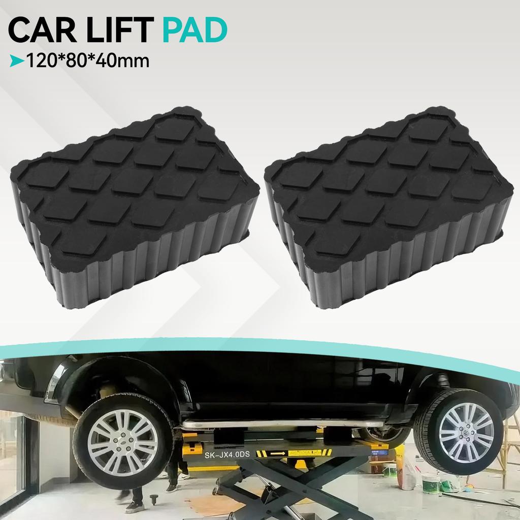 2Pcs Car Jack Rubber Pad Lift Blocks Floor Elevator Cars Parts Jacks Lifting Tools Shock-Absorbing Auto Camper Lift Support Pads
