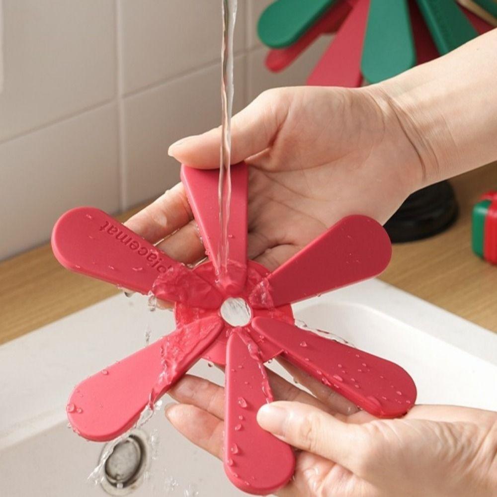 Hitzebeständige Silikon-Isolierunterlage Rutschfeste Wärmeisolierunterlage Feiertagsdekoration