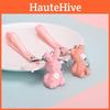 Adorable Geometric Cartoon Silicone Keychains Cute Animal Bag Accessories