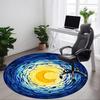 1 Stück Sternenhimmel Stuhlteppich für das Büro, Weich, Rutschfeste Polyestermatte, Büro, Wohnzimmer, Schlafzimmer, Langlebiges Polyester yy251207132