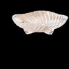 Flavinmci European Crystal Glass Triangular Fruit Plate