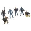 6Pcs 1:18 Action Figures Collectible Removable Arm Legs Body Special Forces Men Soldier for Boys