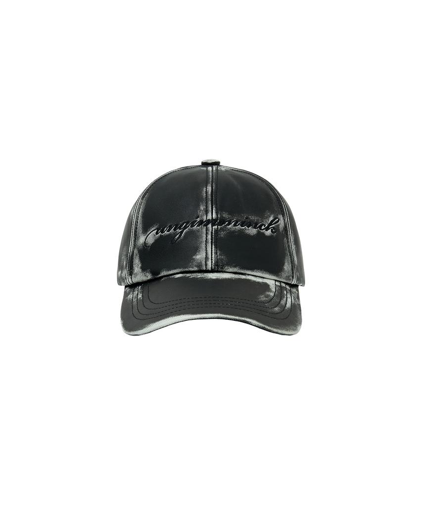 UNGIMMICK Buffed Nappa Leather Cap (Black / Lambskin)