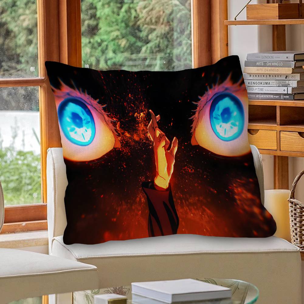 S-Satoru G-Gojo Anime Pillowcase toon Gift Cushion Cover Bedroom Home Sofa Chair Seat Decor pillow case