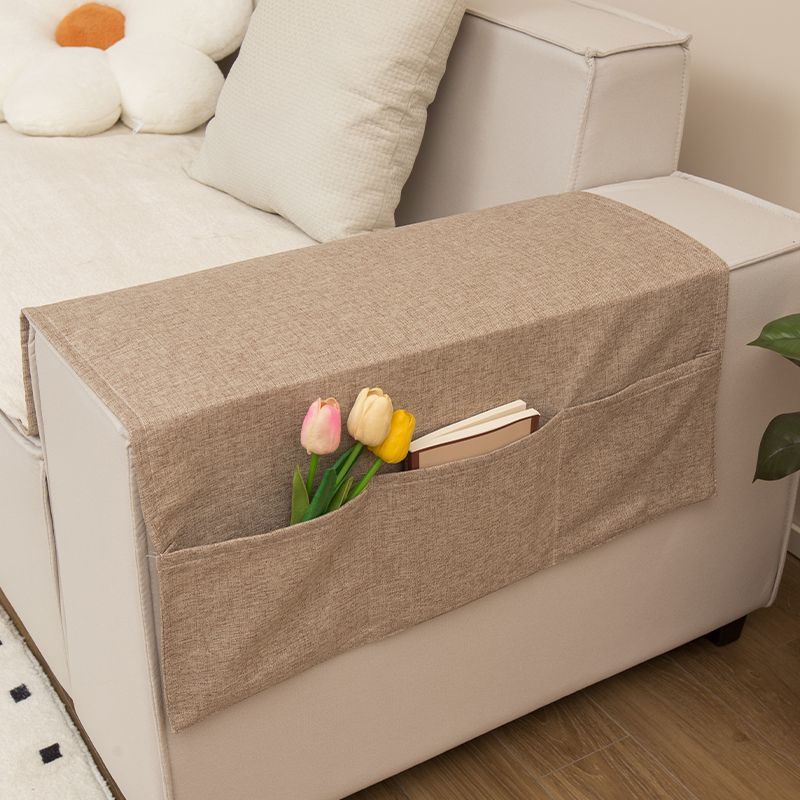Ins Sofa Handrail Cover Cloth Modern Style Imitation Linen Dust Towel Cover Pad Universal For Summer Non -Slip Towel Cover Cloth