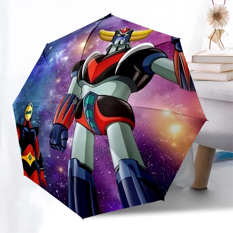 Robots, Galaxy Automatic Opening and Closing, 8 Rib Structure Portable Umbrella, Suitable for Men and Women In All Seasons  Perfect Gift for