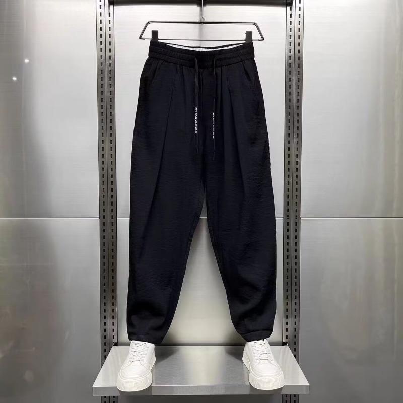 Casual Pants Men's Ruffian Handsome Wide Leg Trend Loose Folded Harlan Radish Pants