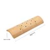 1Pcs Breathable Perforated Hand Polished Hollow Bamboo Lumbar Support Cushion U Shape Bamboo Neck Pillow Ergonomic Curved