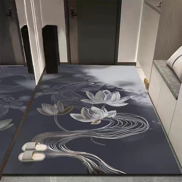 

Входной коврик для прихожей Бытовой напольный коврик Абсорбирующий коврик для кухни ванной комнаты 100 * 200 cm