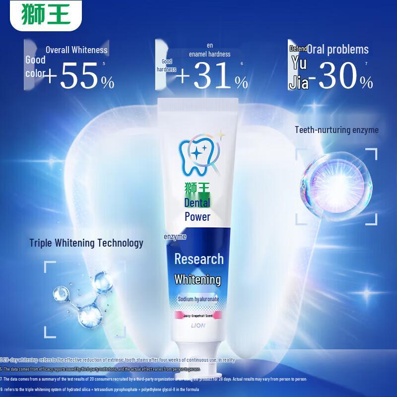 Lion Specialized Whitening Toothpaste (3x120g)
