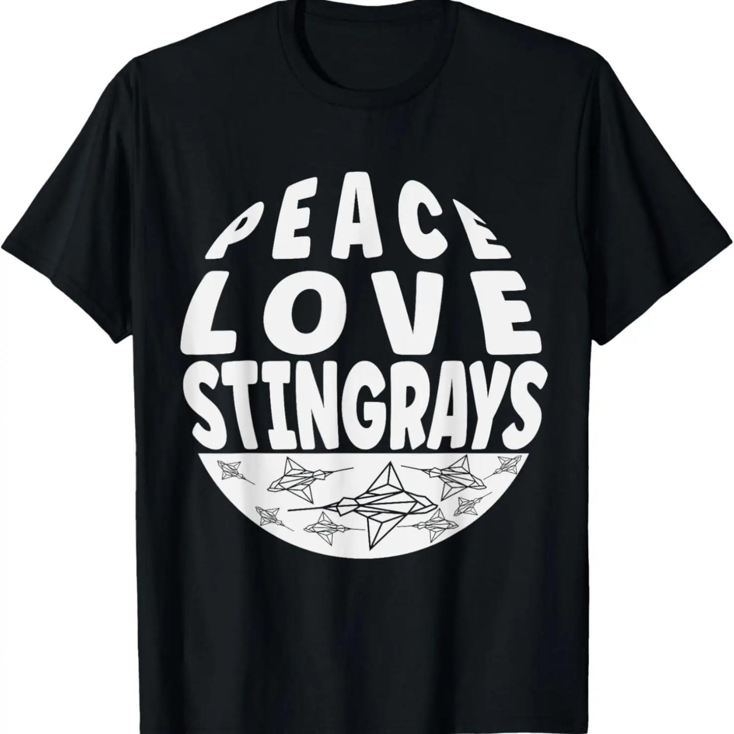 Stingray Shirt Women Girls Ocean Animal Lover Stingray T-Shirt S