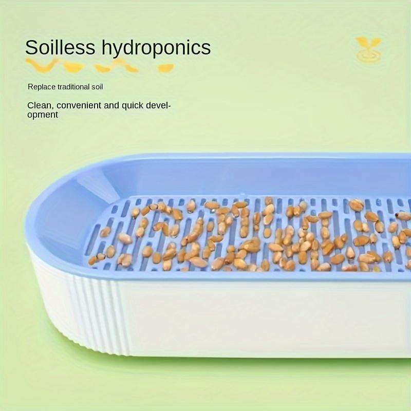 1pc New hydroponic box cat snack cat grass seed planting set separated soilless hydroponic cat grass