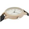 Fieldwork Analog Ruffle Watch with Nuanced Colors and Leather Strap, Women's, Black, ASS160-5