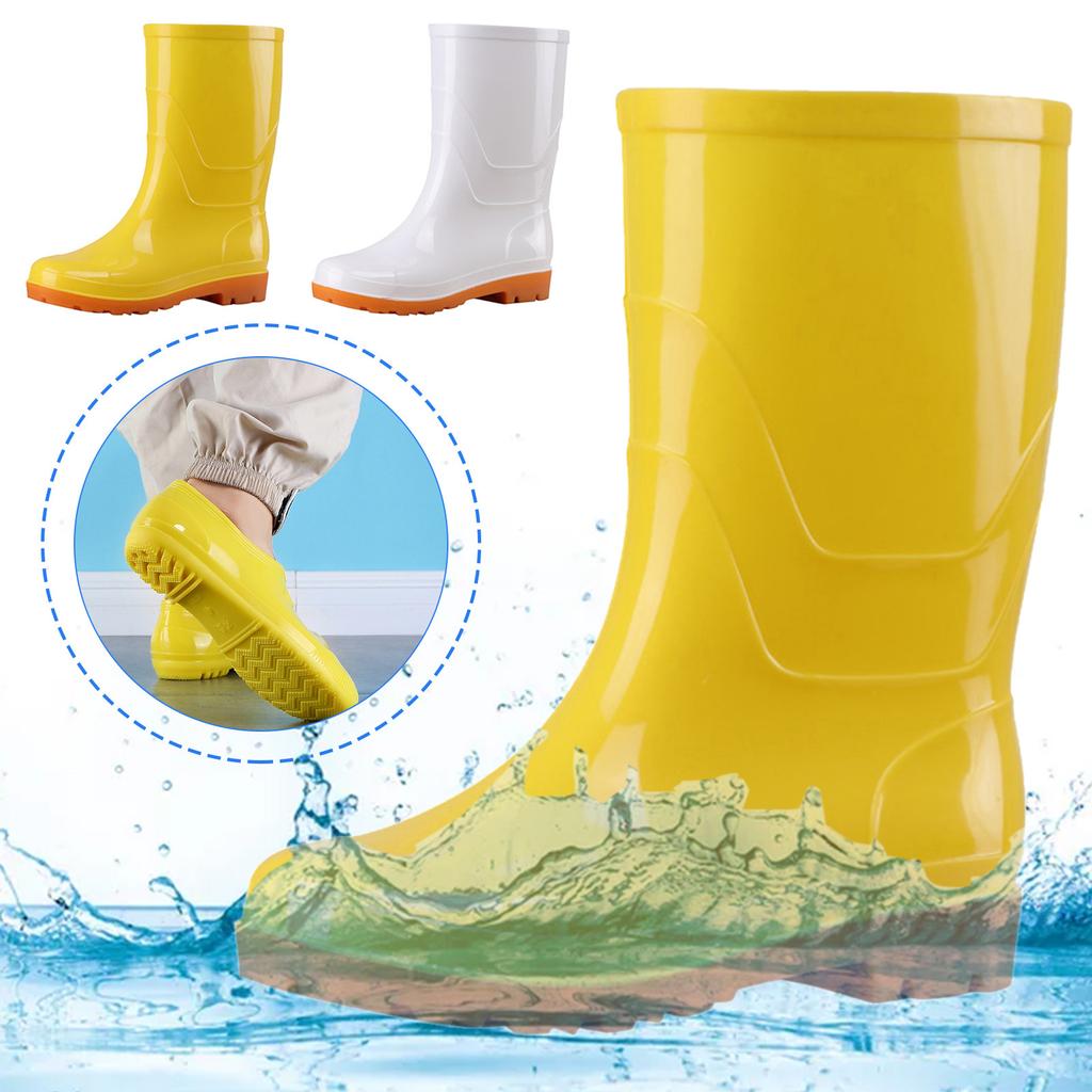 Low High Tube Black Women Men Rain Boots Male Waterproof Fishing Boots Couple Non-Slip Water Shoe Outdoor Garden Work Rain Boot