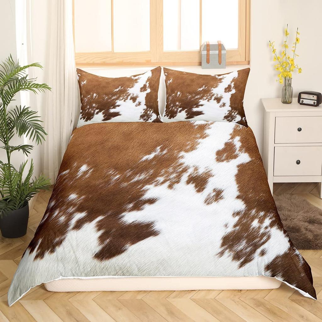 Set Biancheria da Letto Decorativo a Tema Pesca e Caccia per Bambini, Dimensioni Matrimoniale, Copripiumino per Ragazzi, Decorazione Camera da Letto Adolescenti, Set da 3 Pezzi, Senza Piumone