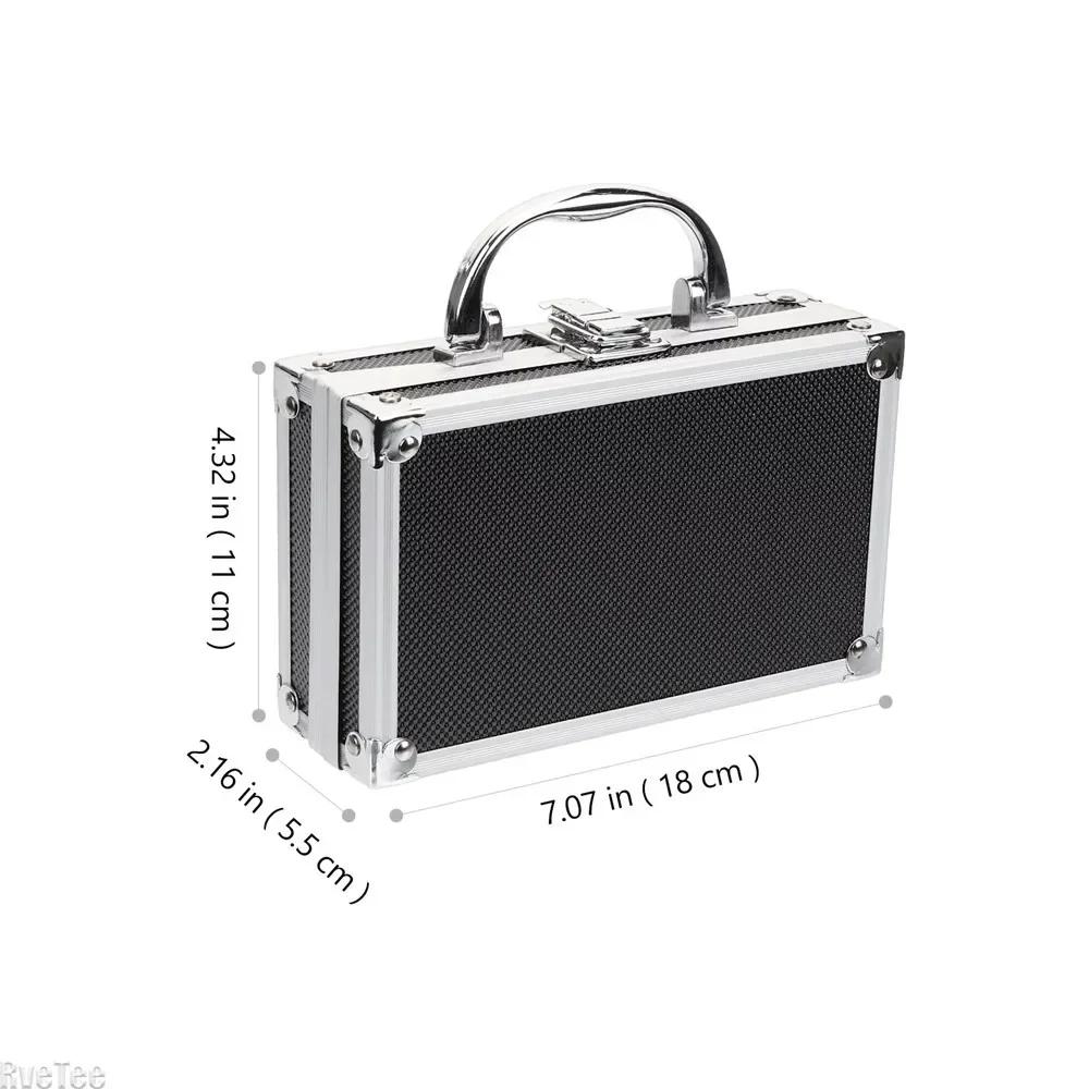 

7Inch Aluminum Alloy Toolbox Packaging Box Men Gift Portable Tool Carrying Case Small Metal Storage Box