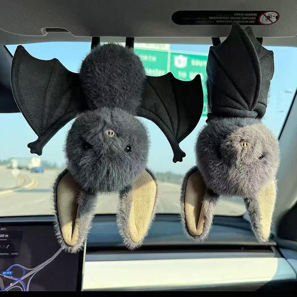 Creative Hanging Upside Down Bat Plush Toy Pendant - Halloween Gift
