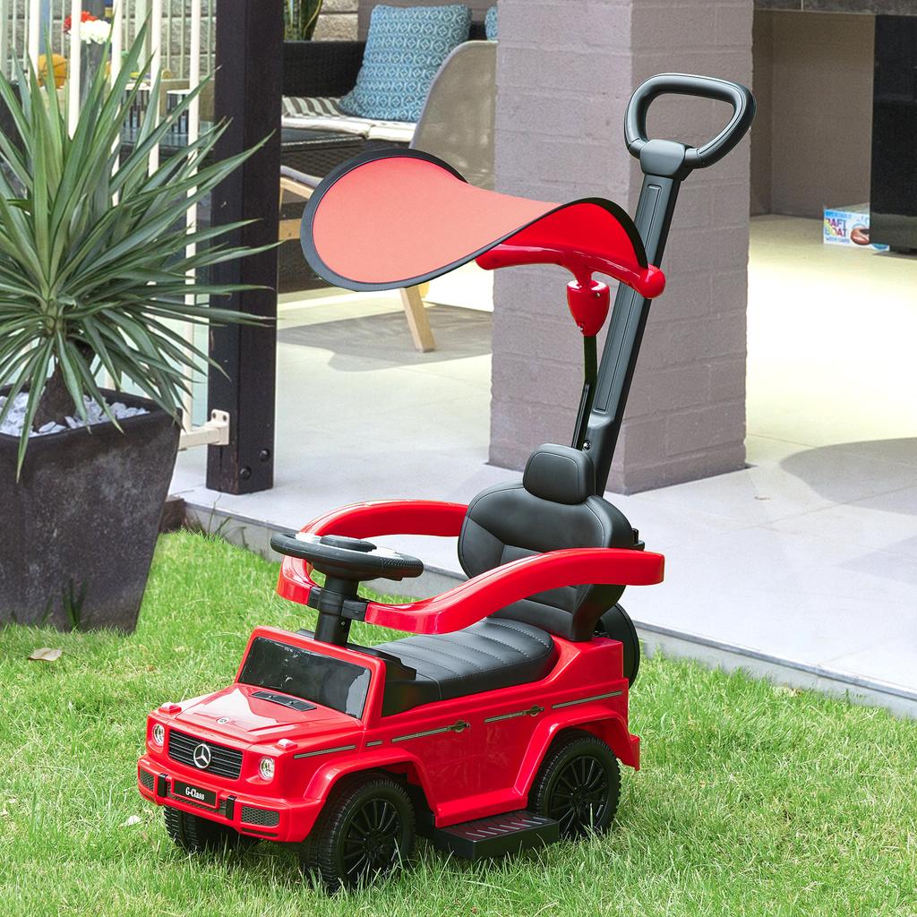 3 in 1 Macchina da Corsa Spingibile per Bambini Piccoli Scivolo a Piedi G350 Deambulatore Licenziato Spinta con Clacson Volante NESSUNA ALIMENTAZIONE