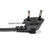 EU 2-Pin 250V/2.5A 0.75mm² Figure-Eight Power Cord