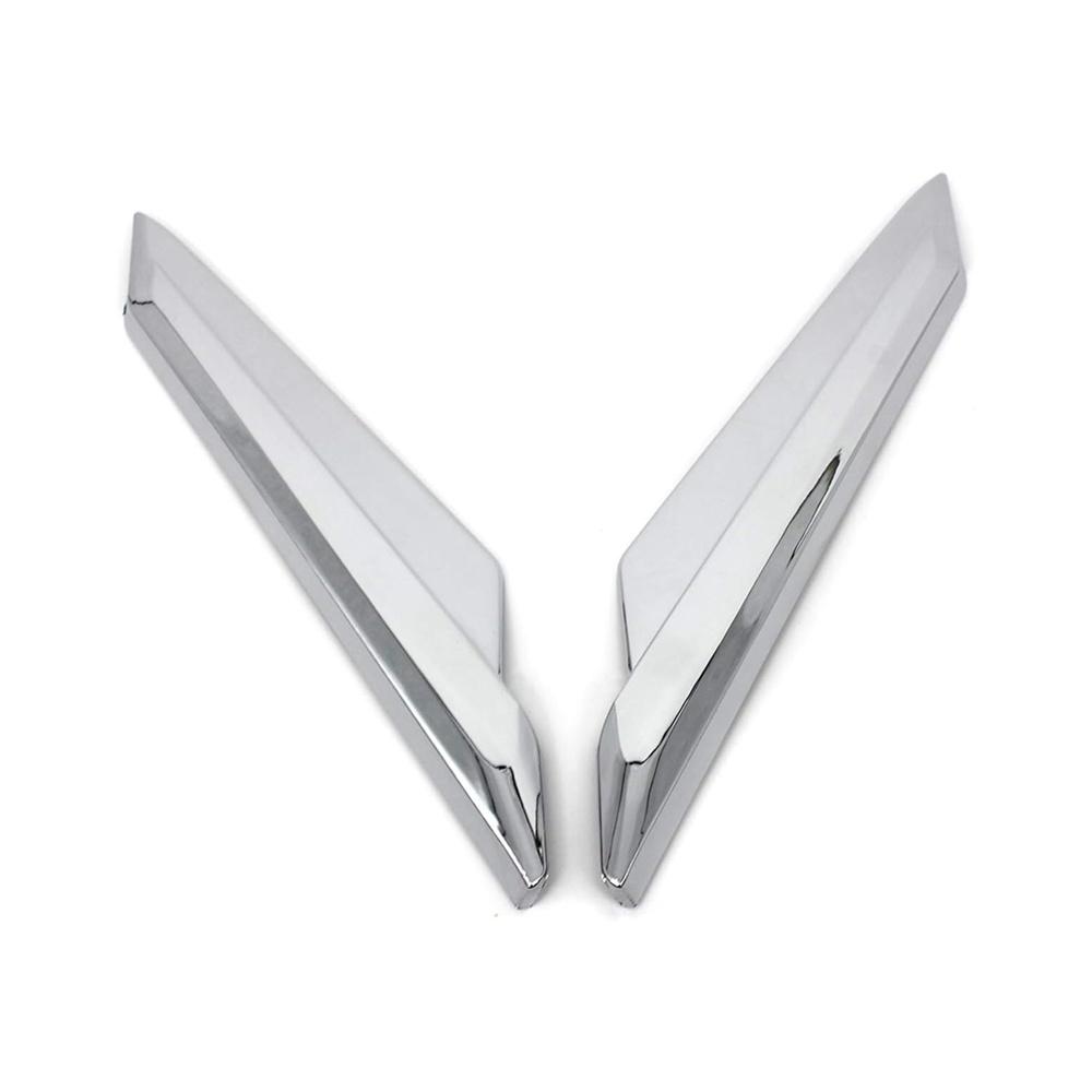 2x Chrome Fairing Rearview Mirror Cover Trim For Honda Goldwing GL1800 2018-2020