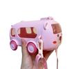 Cartoon Bus Car Water Cup Large Capacity Baby Water Bottle Cute Bounce Straw Kettle  Drinkware
