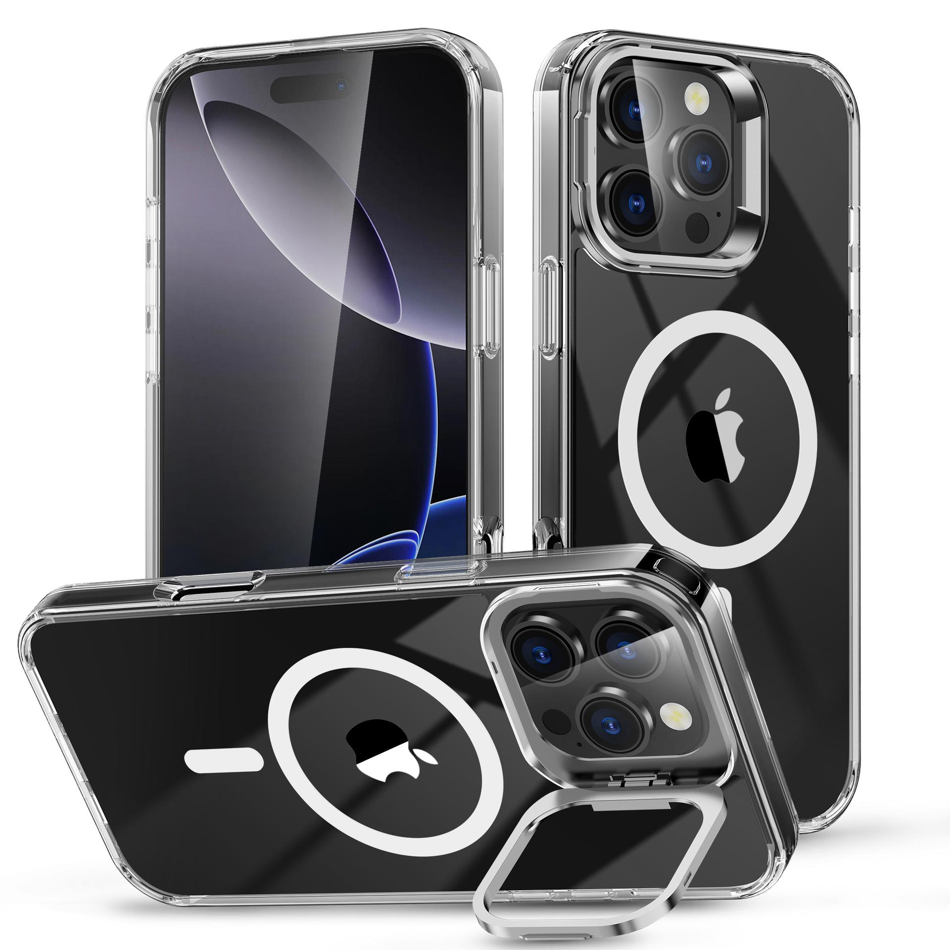 

New for Apple 16 Magnetic Holder Case for IPhone16Pro Max Magnetic Lens Holder Mobile Phone For iPhone16 Pro Max
