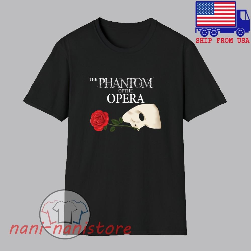Phantom of The Opera Broadway Men#039;s Black Size S5XL Unisex T-Shirt S