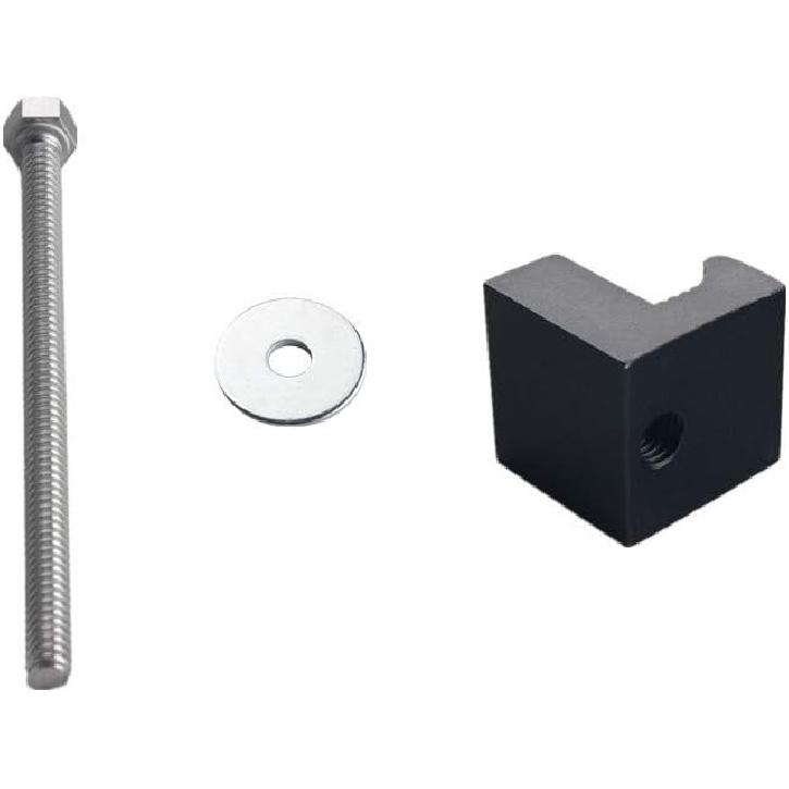 JGR Pickup Truck Tool Box Tie Downs Aluminum J Hook Crossover 4 Pack, Black