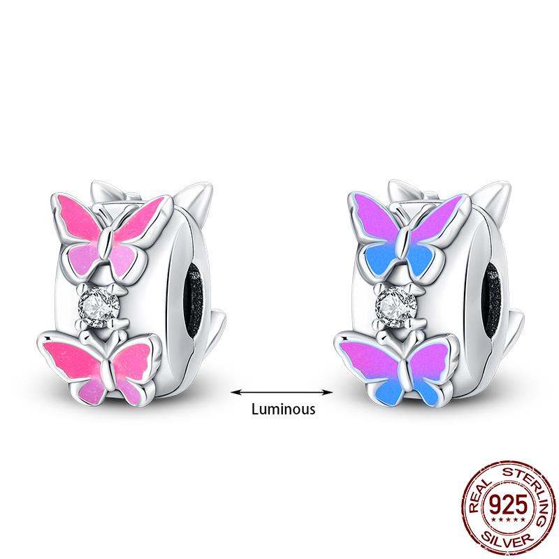 Compatible With 3mm Authentic Bracelets 100 copper Safety Buckle Charm Ideal For Women Jewellery Do It Yourself Bead Charms Authentic New Items