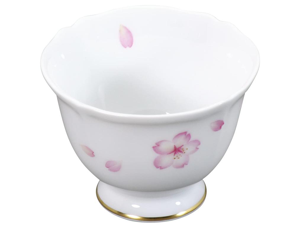 Okura Pottery [Hand-painted] Sakura No. 76 Sake Cup, Approx. 100cc, Made In Japan, 76CCN/C303