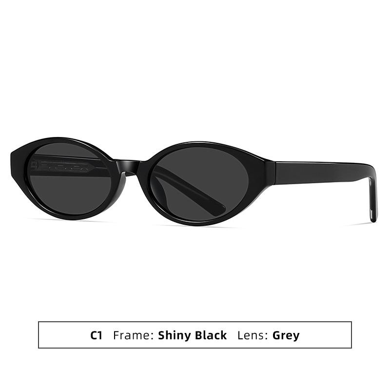 

High-Quality Acrylic CP-Plugged Cat-Eye Sunglasses Retro Small-Frame Brand Designer Sun Glasses UV400 Shades Eyewear for Women