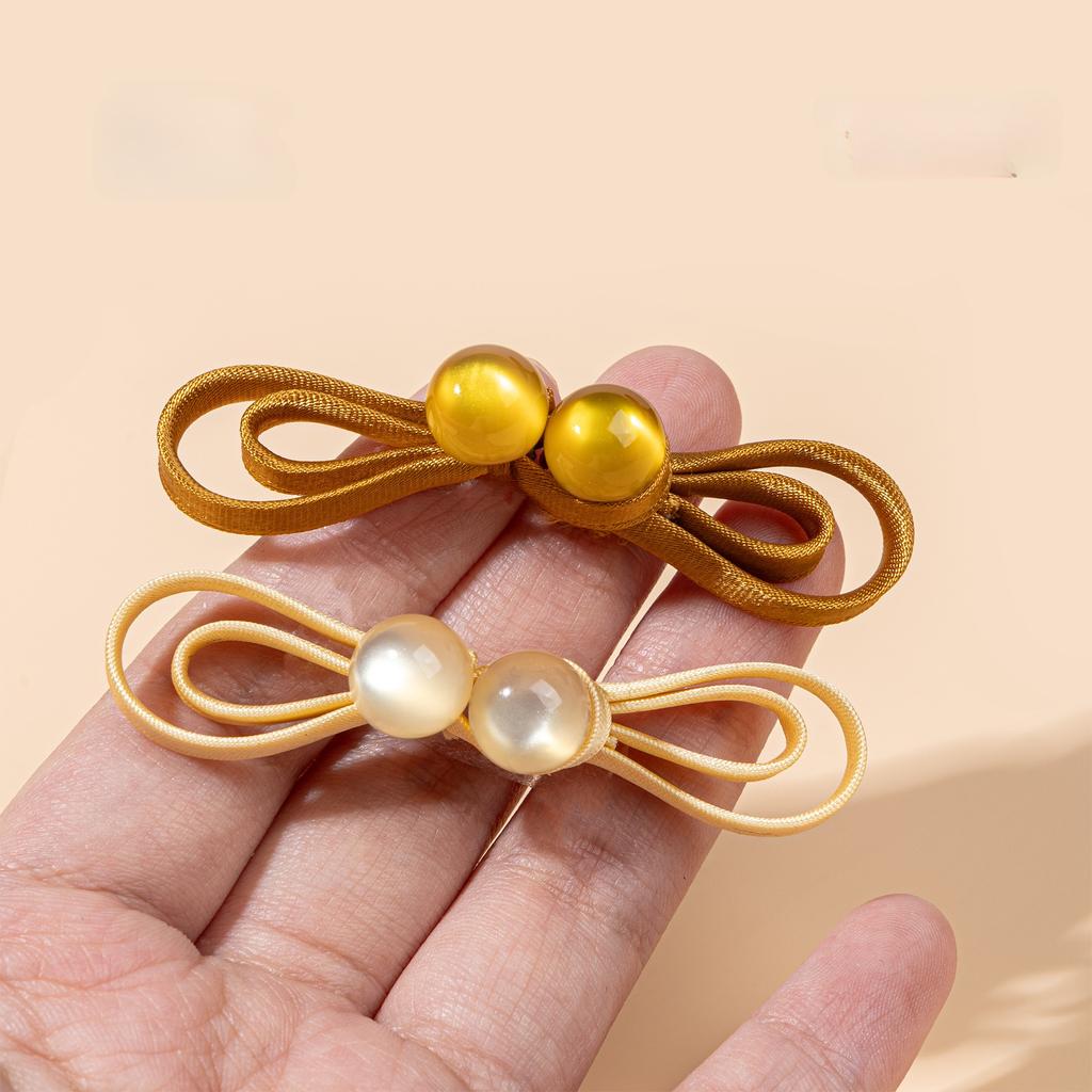 5pcs/set Traditional Chinese Frog Clasp Handwoven Chinese Knot Button for Cheongsam Hanfu Dress