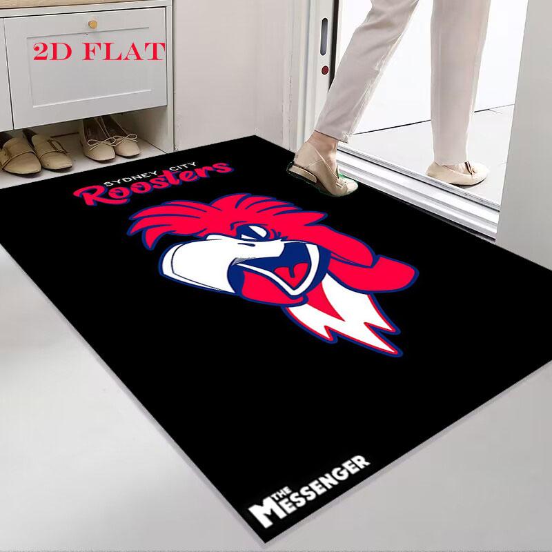 Sydney Roosters Pride Carpet Rug for Living Room Bedroom Home Sofa Decoration,Kids Play Nonslip Floor Mat