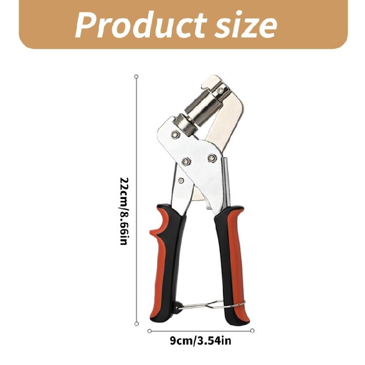Grommet Hand Press Pliers Handheld Hole Punch Pliers with Ergonomical Handle for Craft Enthusiasts
