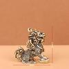 Brass Qilin Pair Ornaments for Home, Shop, Bedroom, Office, and Living Room Protection