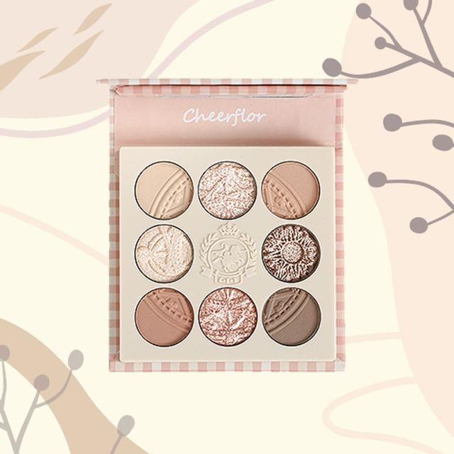 CHEERFLOR - Farley Garden Magic Circle Embossed Eyeshadow - CFR969 Cream Apricot