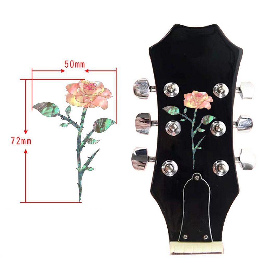 DIY Guitar Head Sticker PVC Guitar Headstock Decal Guitar Panel Sticker  Guitar Beginner Gifts