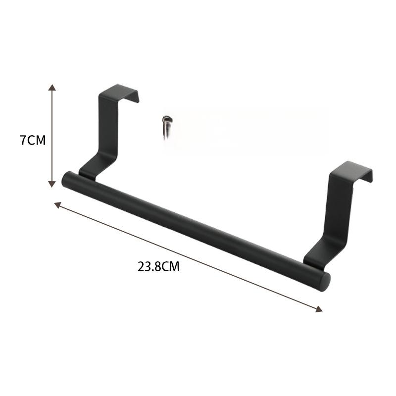 No-Drill Stainless Steel Kitchen Towel Hook Wall-Mounted Tool-Free Installation Home Organization Storage Accessories Essential 1530₽