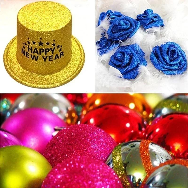 6 Bottles of DIY Handmade Tool Accessories In Random Colors Glitter Powder Nail Art Supplies Powder Painting Decorative Powder