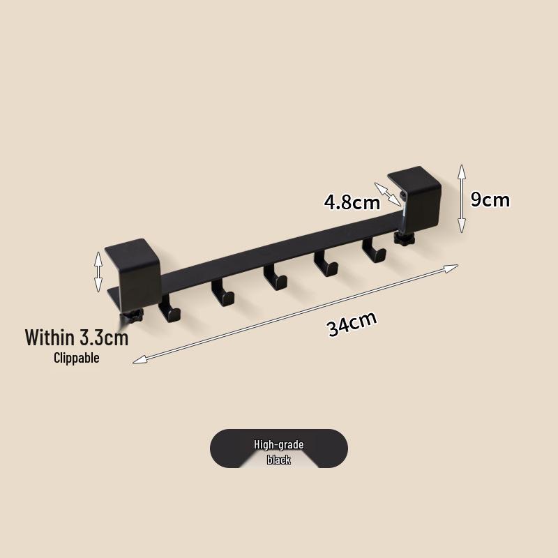 Universal Student Desk Hook - Load-Bearing, No-Punch Installation for Backpacks and Office Use New Hook Row, Ample Storage